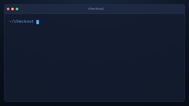 A terminal in a checkout project: npx hf build --protocol v4 prints the path of the built shell and the name of the packed tarball; npx hf serve --root dist announces the served root at http://localhost:4284/ and then logs three GET requests, each with a 200 status