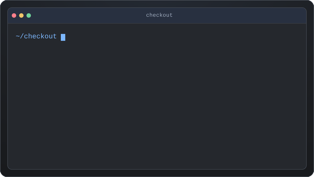 A terminal in a checkout project: npx hf build --protocol v4 prints the path of the built shell and the name of the packed tarball; npx hf serve --root dist announces the served root at http://localhost:4284/ and then logs three GET requests, each with a 200 status