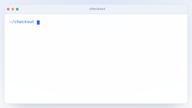A terminal in a checkout project: npx hf build --protocol v4 prints the path of the built shell and the name of the packed tarball; npx hf serve --root dist announces the served root at http://localhost:4284/ and then logs three GET requests, each with a 200 status